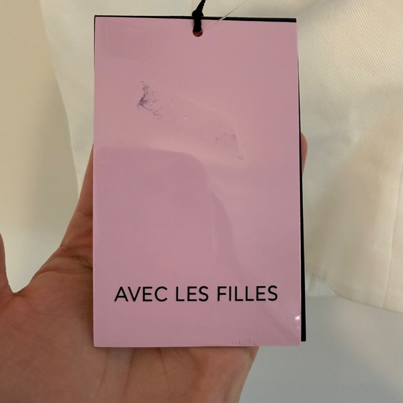 Avec Les Filles Womens White Denim Sweetheart Neckline Button Up Vest Top XS - Picture 5 of 12